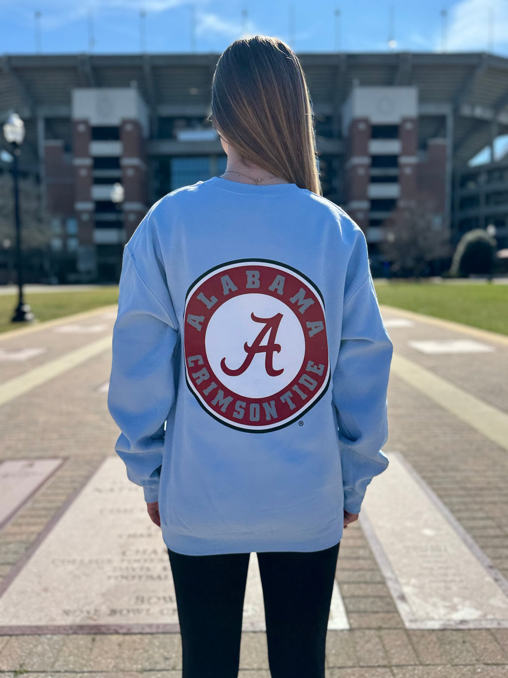 Light Blue Athletic Seal Crewneck Sweatshirt
