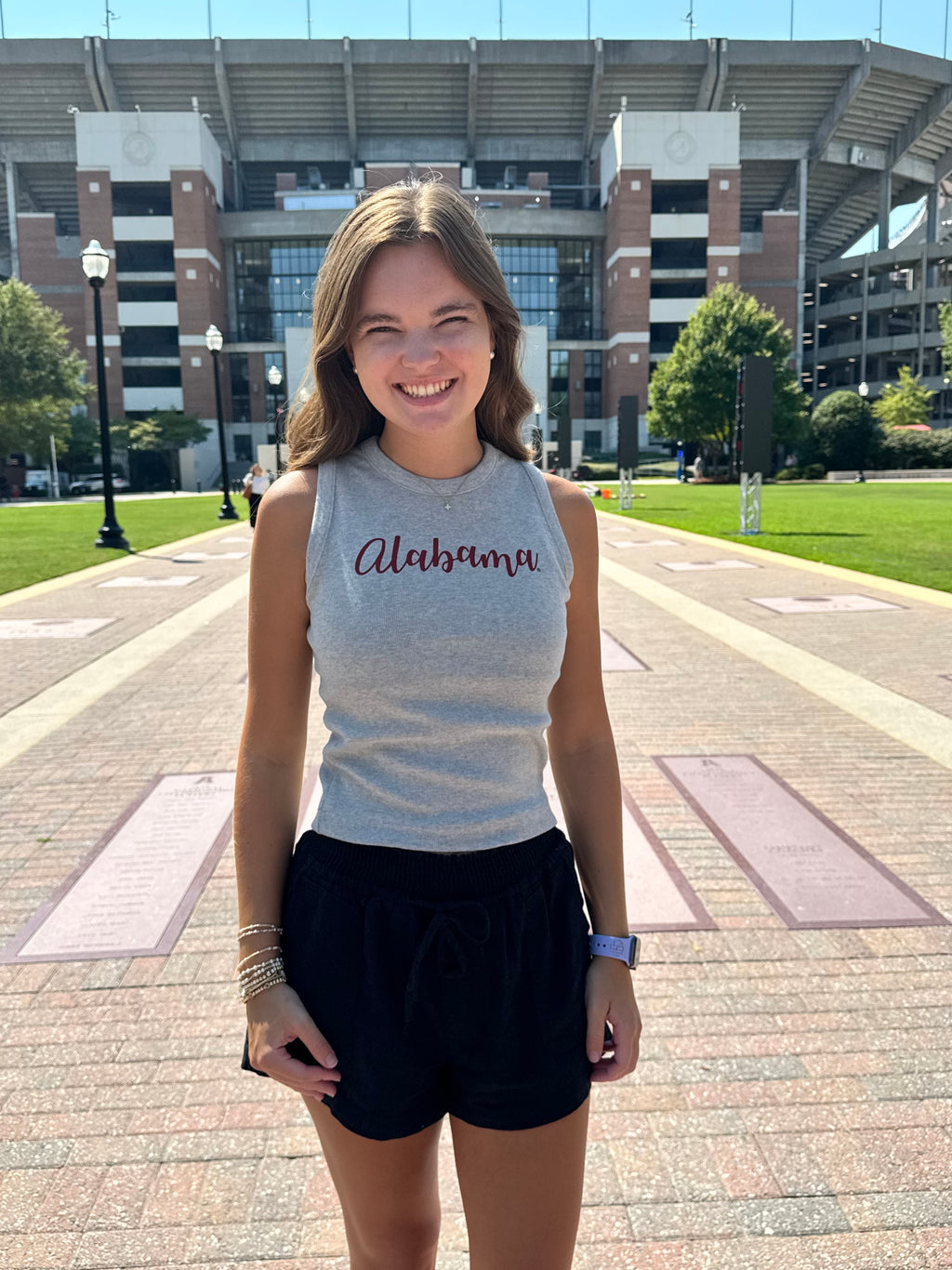 Alabama Retro Rib Tank Top