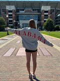 Oversized Alabama Print Sweatshirt