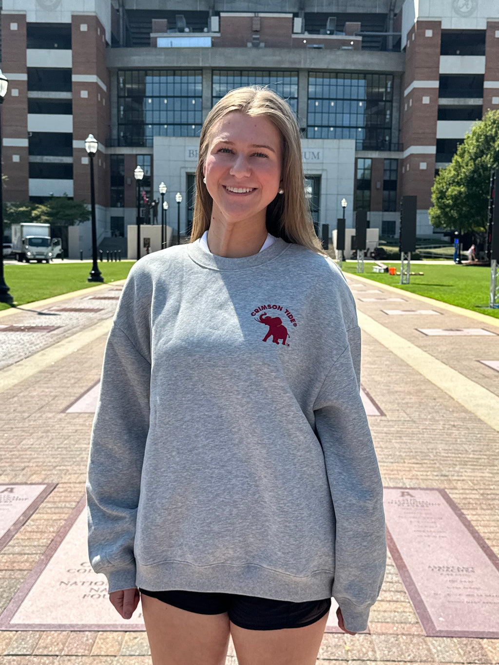 Oversized Alabama Print Sweatshirt