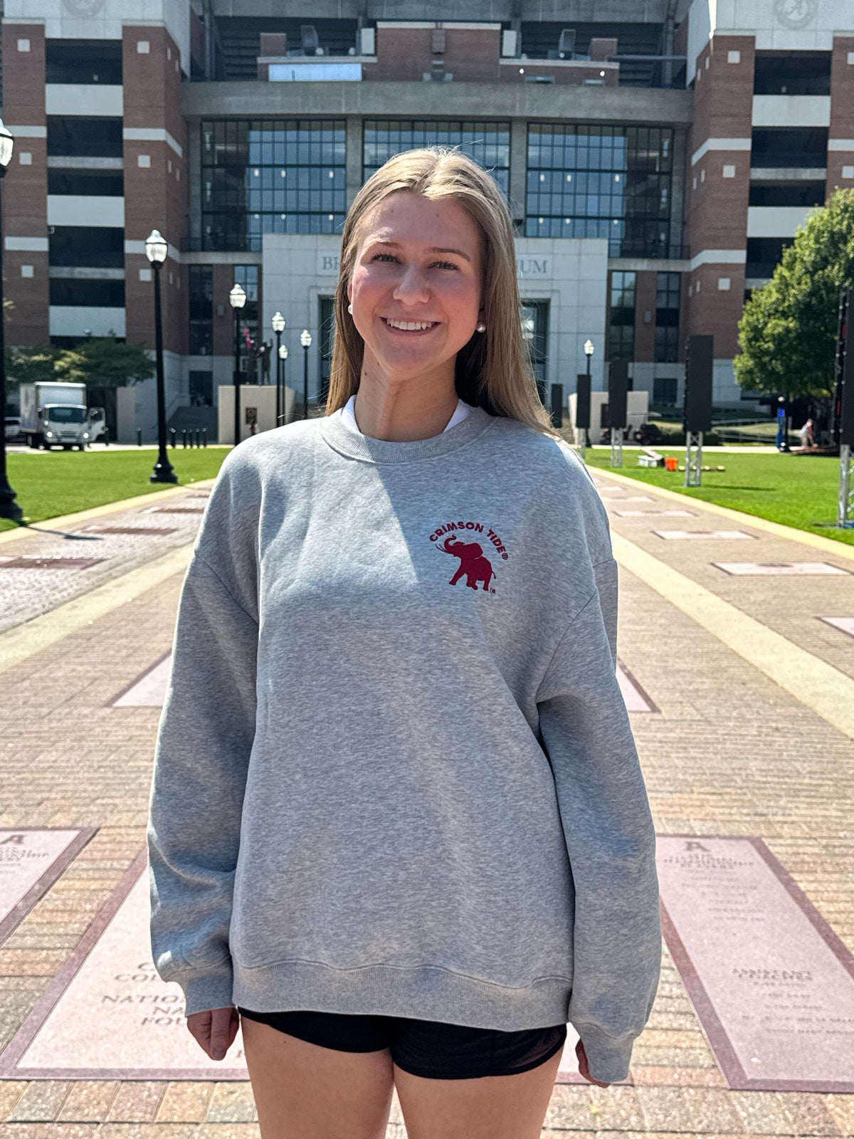 Oversized Alabama Print Sweatshirt