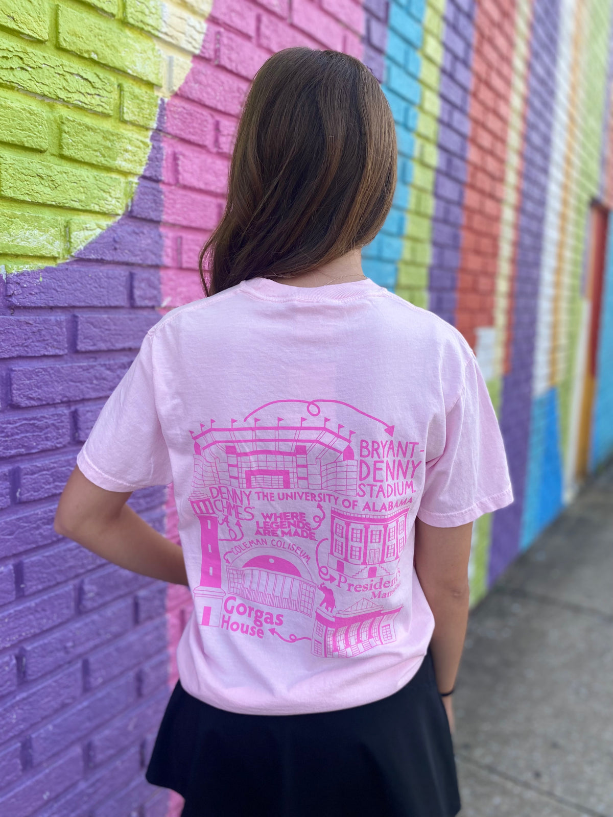 The University of Alabama Pink Book Short Sleeve Tee