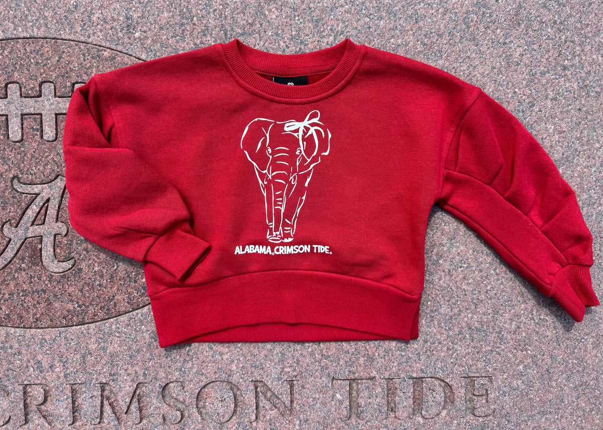 Toddler Walking Elephant Crewneck Sweatshirt