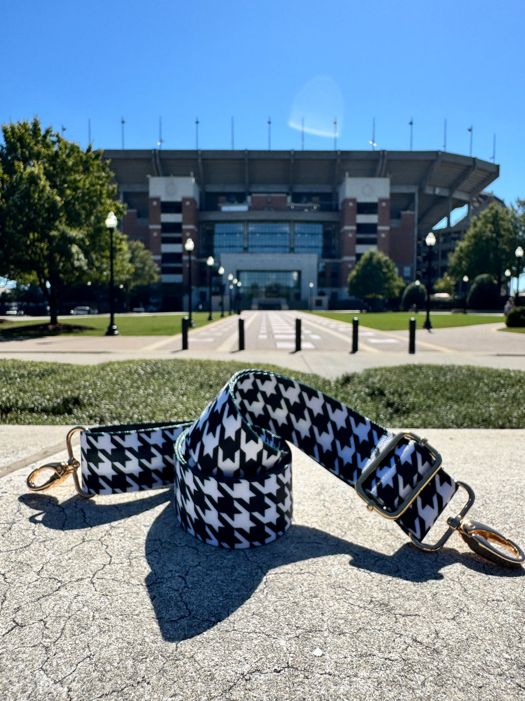 Houndstooth Adjustable Bag Strap