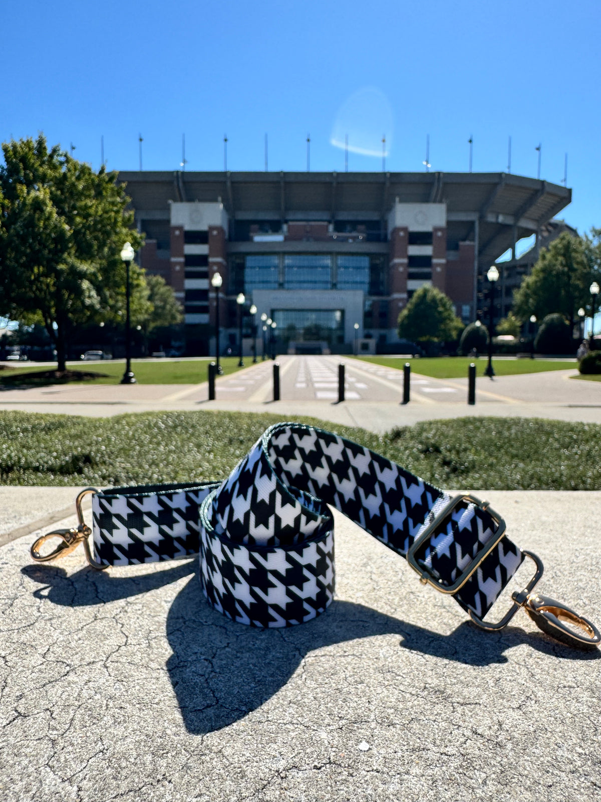 Houndstooth Adjustable Bag Strap