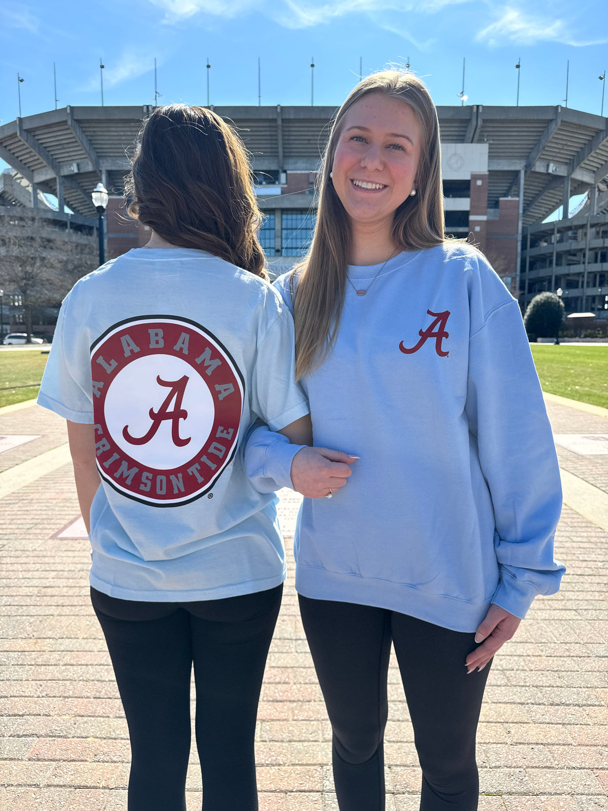 University of Alabama Athletic Seal Light Blue Comfort Color Short Sleeve T-Shirt