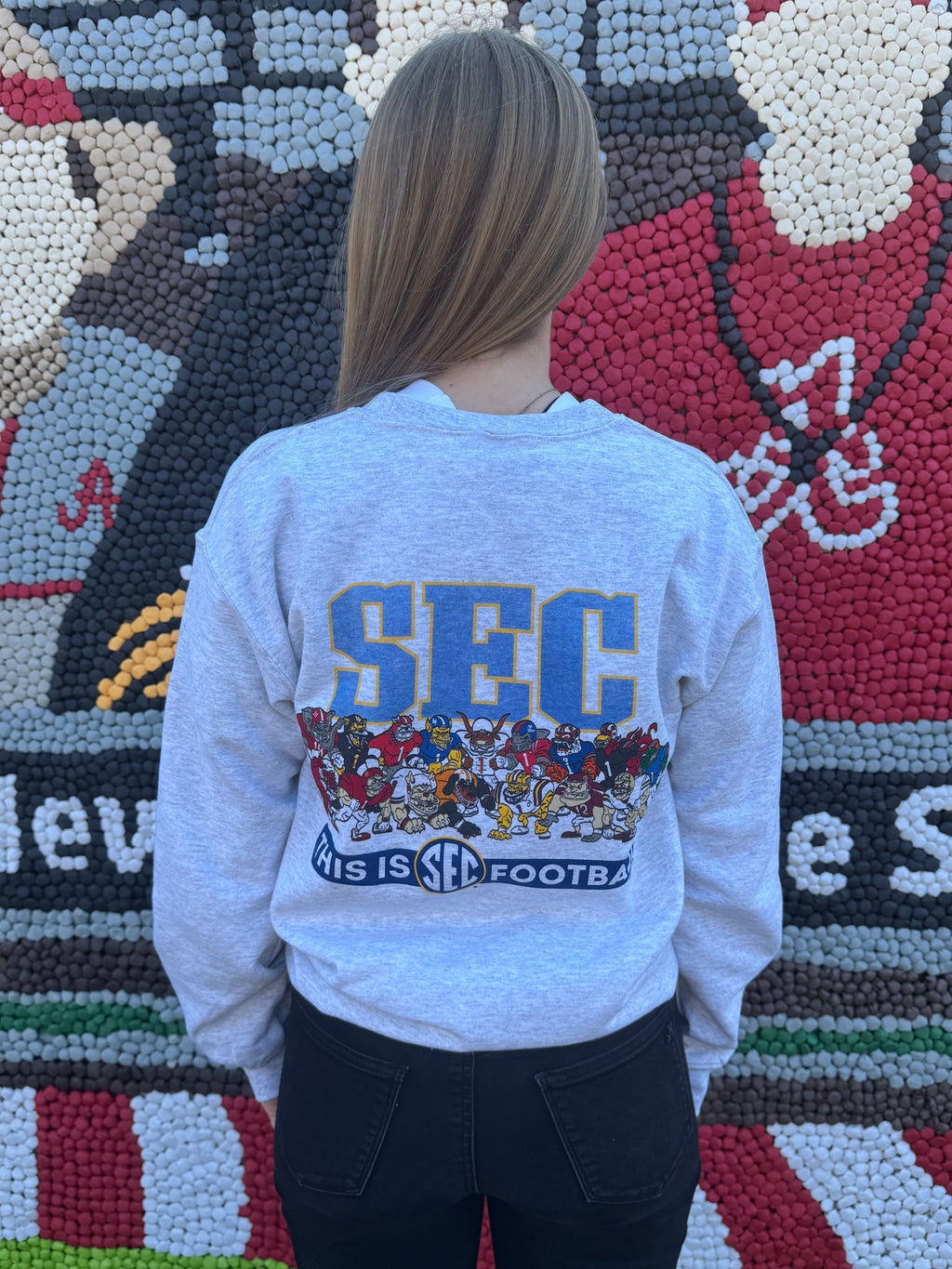 SEC Mascot Illustration Crewneck Sweatshirt