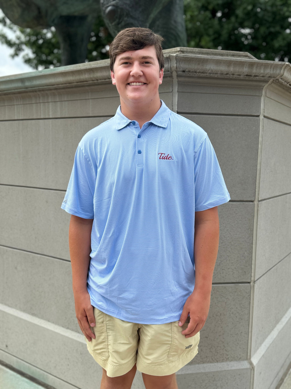 Tide Twine Embroidered Polo