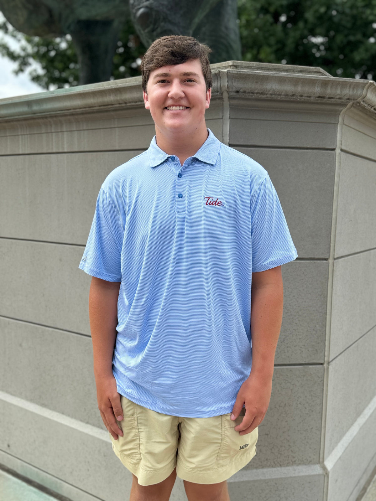 Tide Twine Embroidered Polo