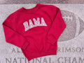 Youth Bama Gingham Crewneck Sweatshirt