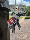 Acrylic Elephant Mascot Christmas Ornament