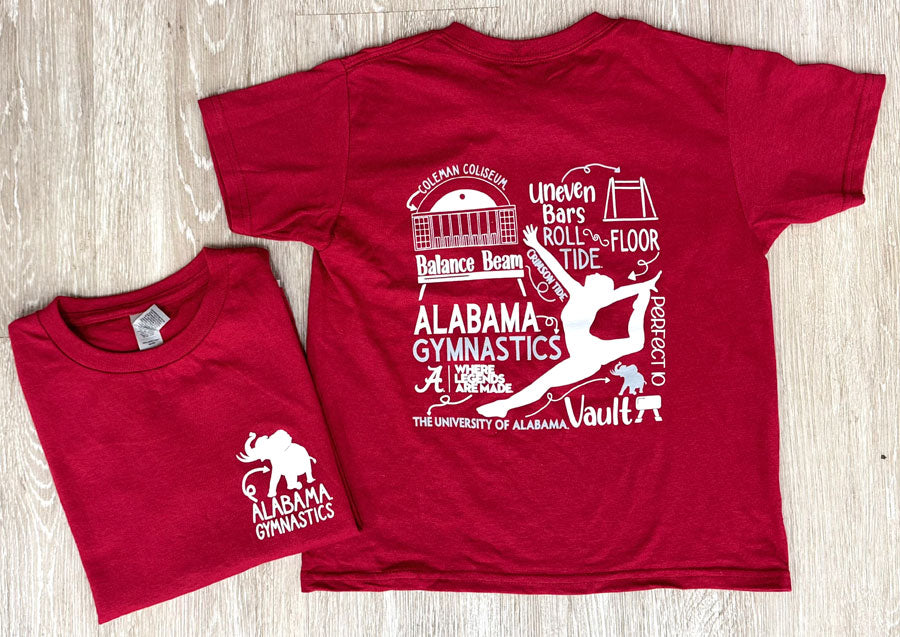 Youth Alabama Gymnastics Short Sleeve T-Shirt