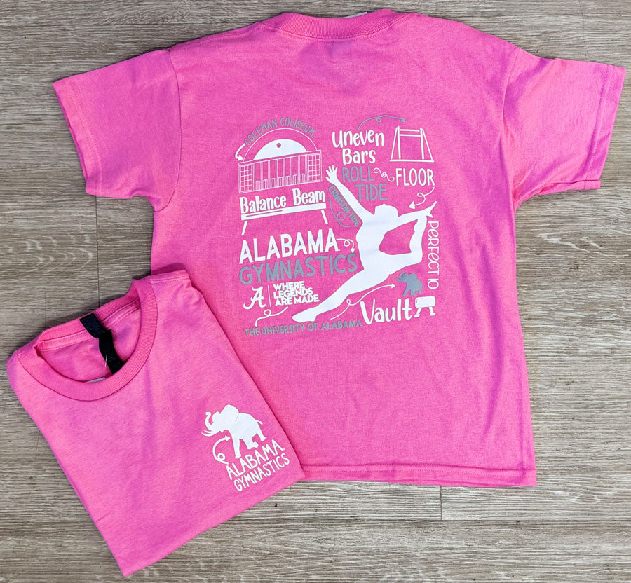 Youth Alabama Gymnastics Short Sleeve T-Shirt