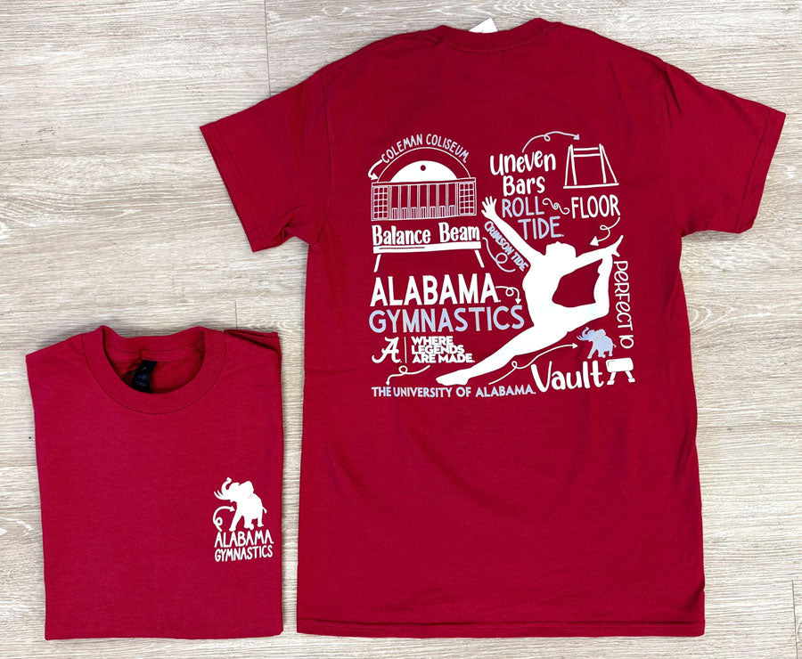 Alabama Gymnastics Short Sleeve T-Shirt