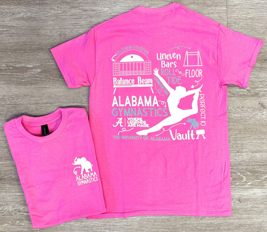 Alabama Gymnastics Short Sleeve T-Shirt