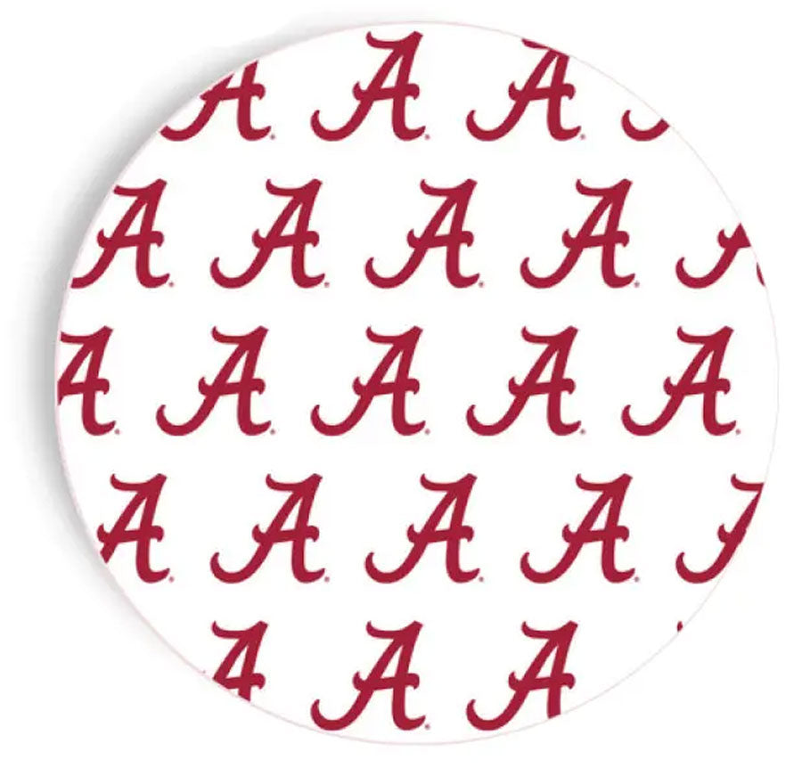 7 inch Script A Paper Plate Package of 10