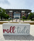 Roll Tide 6" Wood Table Top Block