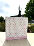 Roll Tide/Floral/Icon Pink Table Top Wood Block