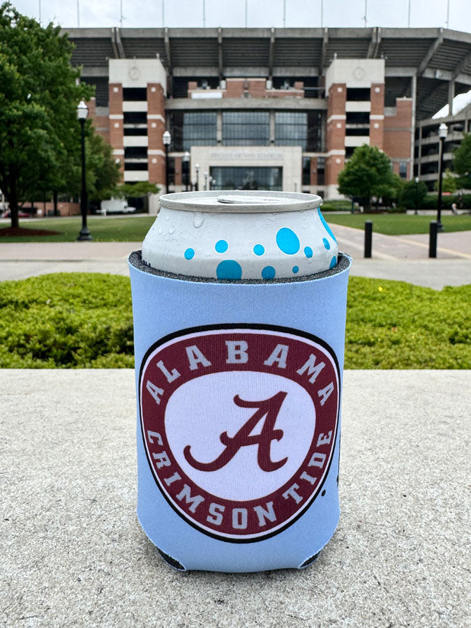 Light Blue Athletic Seal Can Koozie