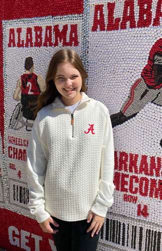 Script A Quilted Quarter Zip