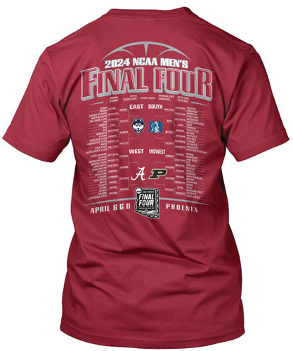 2024 Final Four Bracket Tee