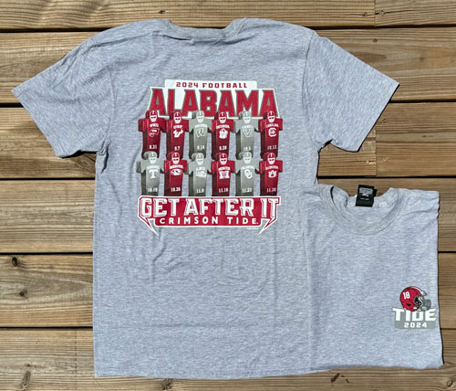 2024 Alabama Football Schedule T-Shirt