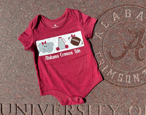 3 Icon Alabama Crimson Tide Onesie