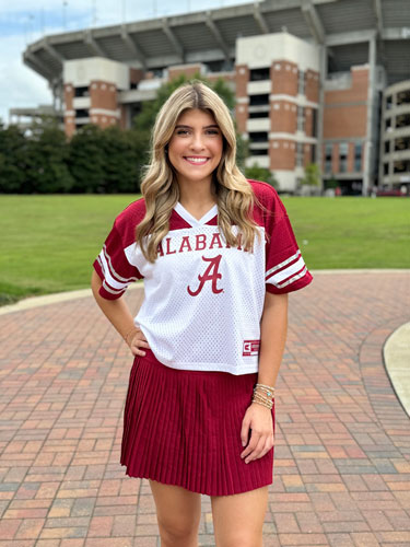 Women's Alabama Cropped Football Jersey