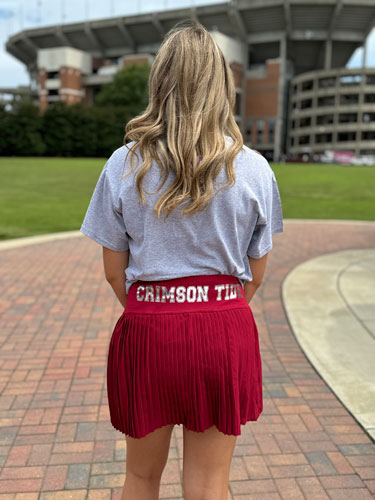 Women's Crimson Tide Pleated Skort