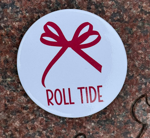 Bow/Roll Tide Gameday Button