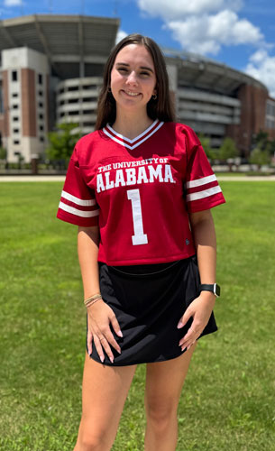 The University of Alabama Cropped Football Jersey