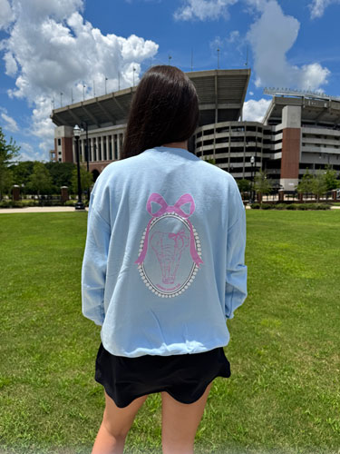 Walking Elephant Mirror Crewneck Comfort Color Sweatshirt