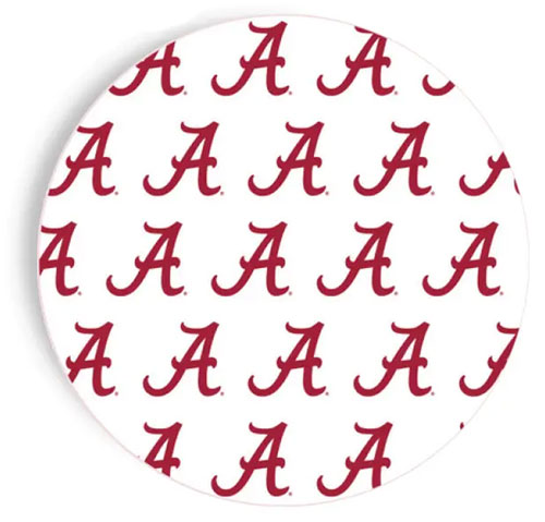 7inch Script A Paper Plate Package of 10