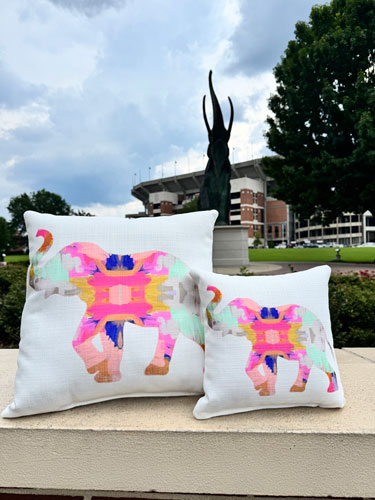Abstract Elephant Pillow