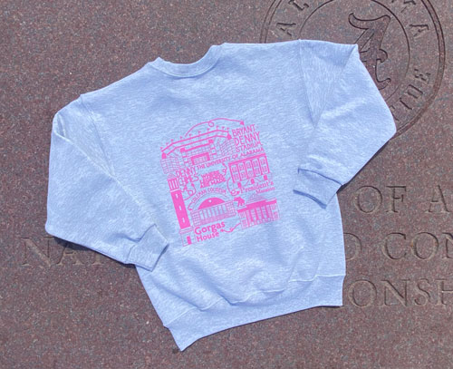 Youth Pink Book Crewneck Sweatshirt